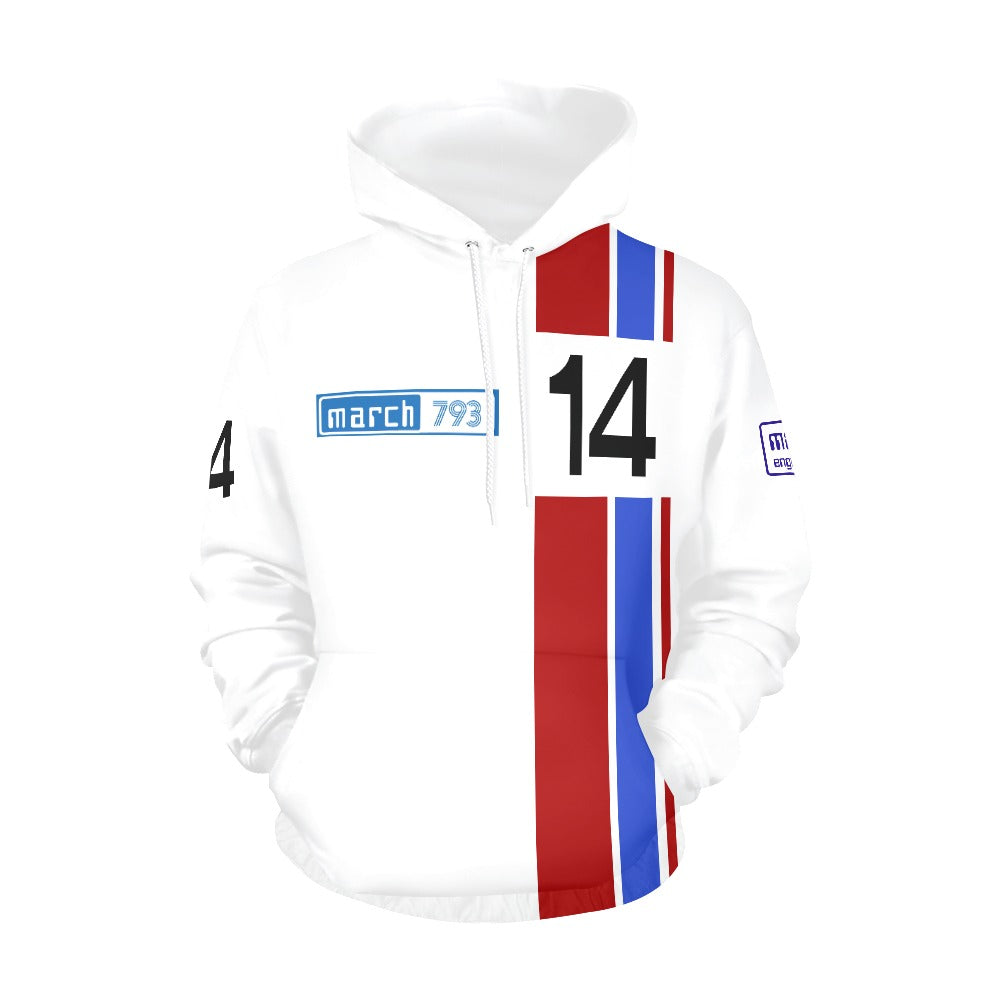 Steve Willing F2 MARCH Hoodie - circuit white 14 logo