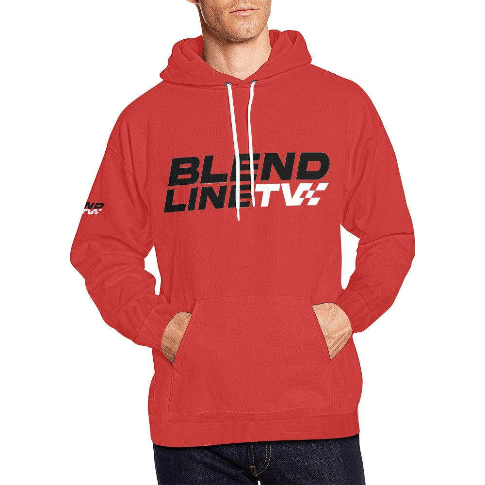 BLENDLINE TV Hoodie - red / carbon logo