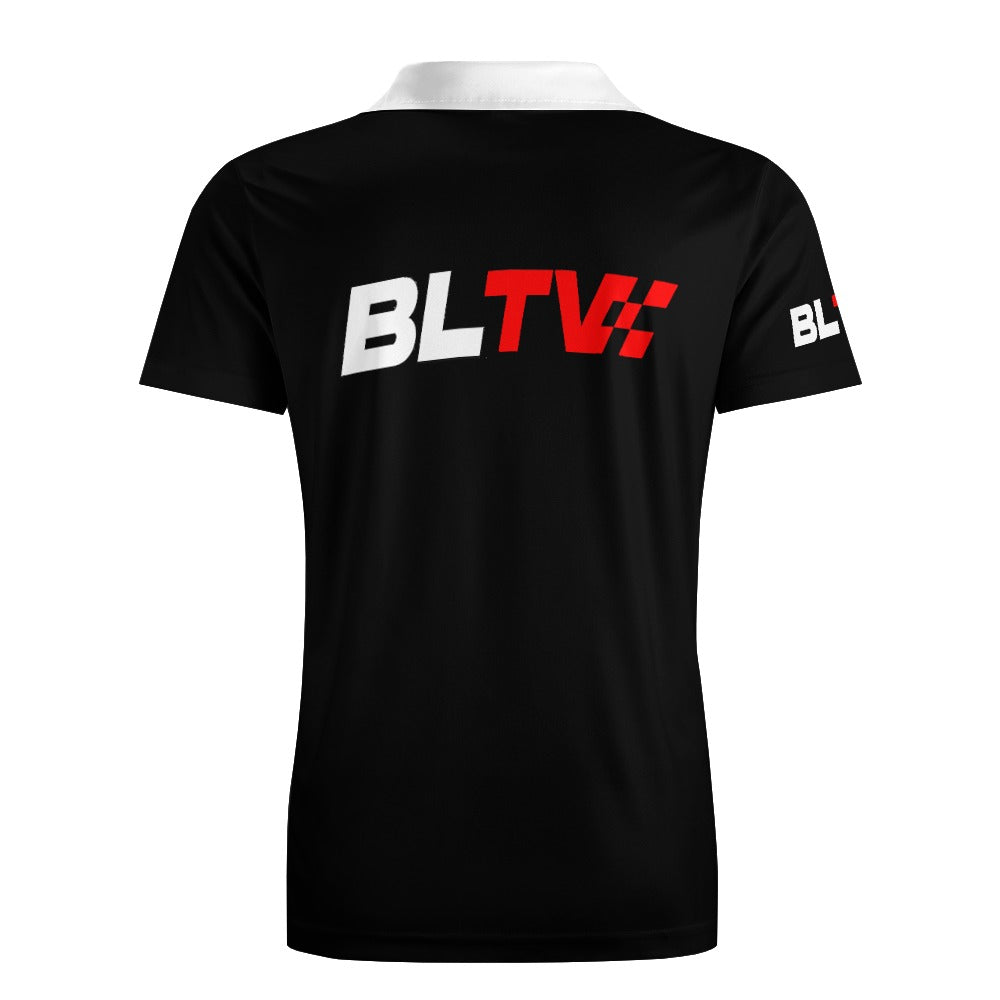 BLENDLINE TV BLTV logo Polo shirt - carbon/white collar