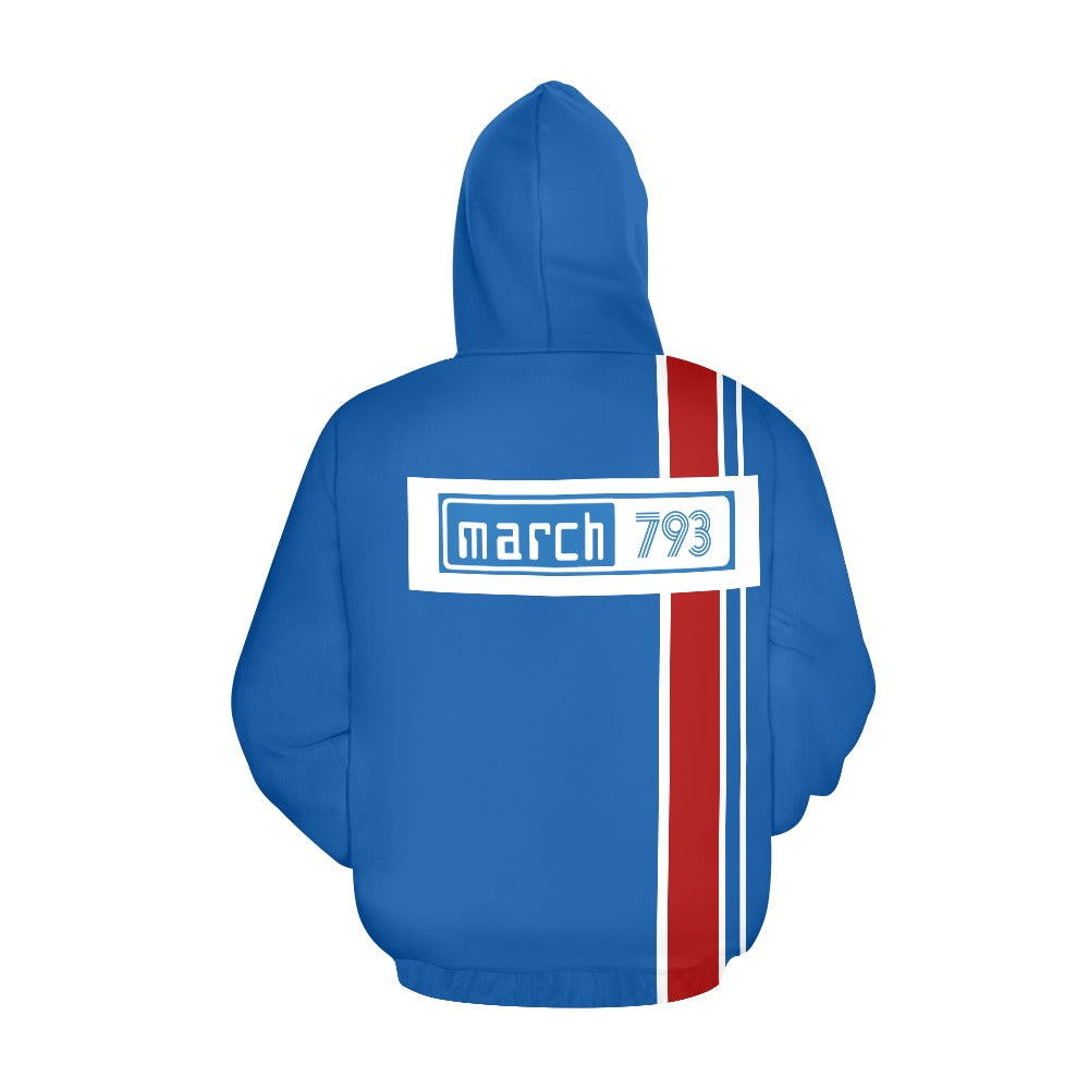 Steve Willing F2 MARCH Hoodie - blue 14 small logo