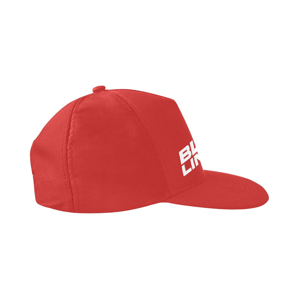 BLENDLINE TV cotton chino cap - red with white logo