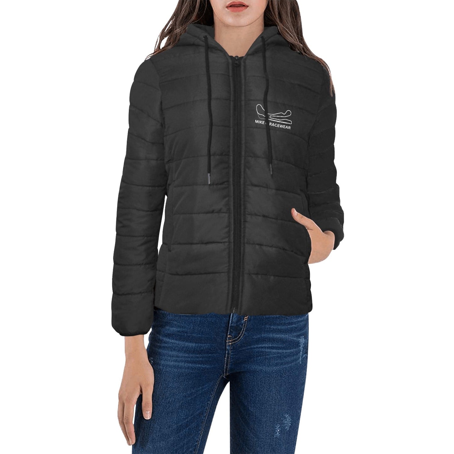 CIRCUITO MIKE G - Women's Hooded puffer jacket - carbon