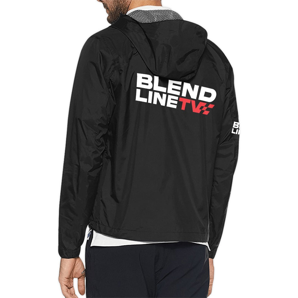 BLENDLINE TV Waterproof hooded windbreaker jacket - carbon