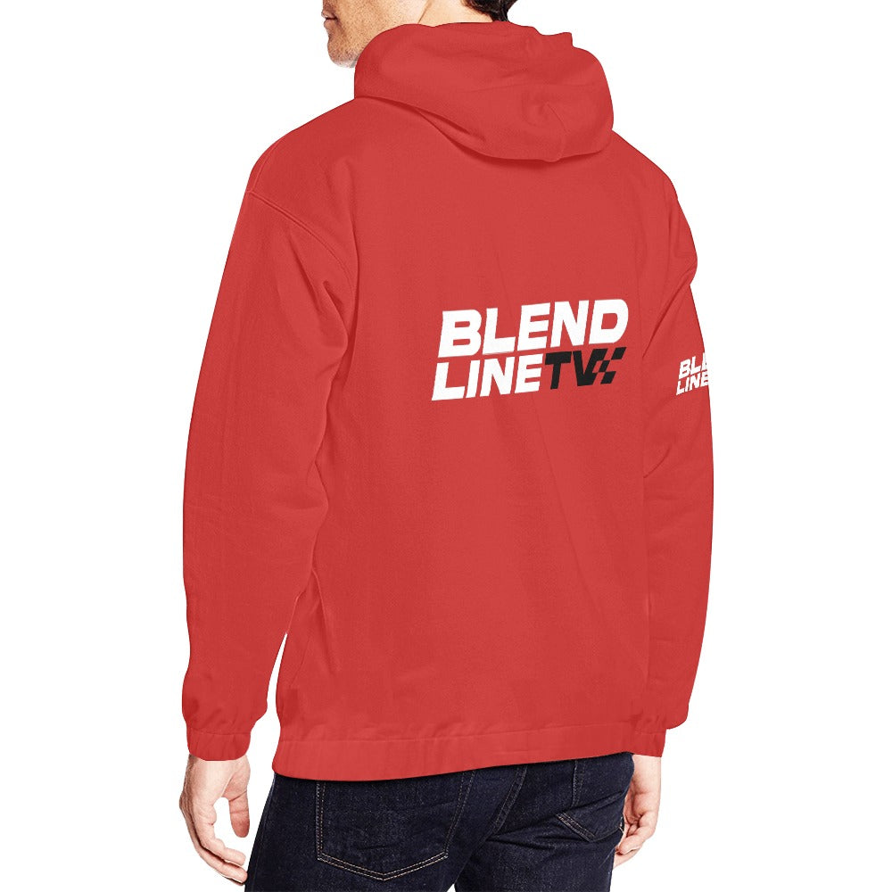 BLENDLINE TV Hoodie - red / white logo