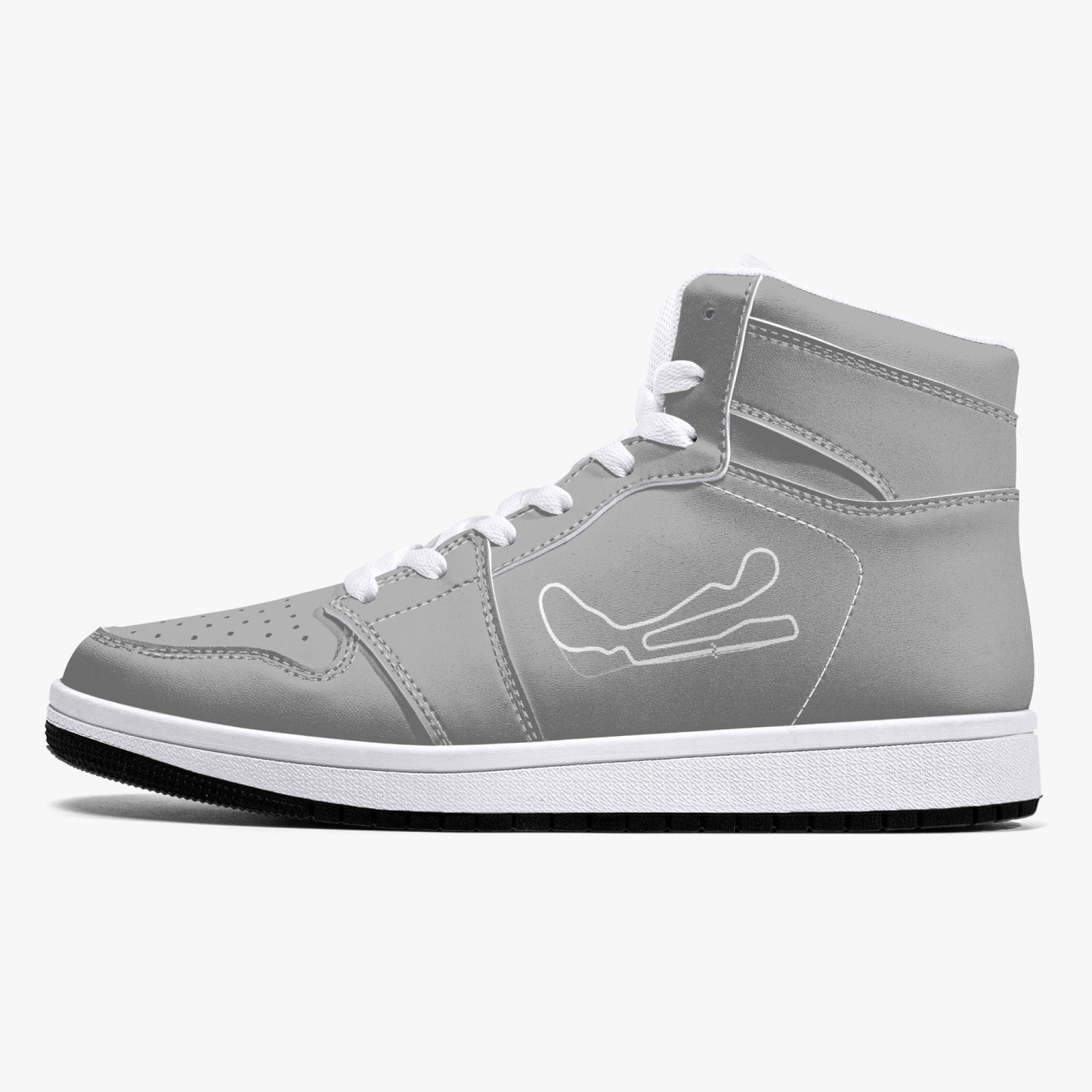 CIRCUITO MIKE G GUADIX Ultimate High-Top Leather Sneakers - Titanium