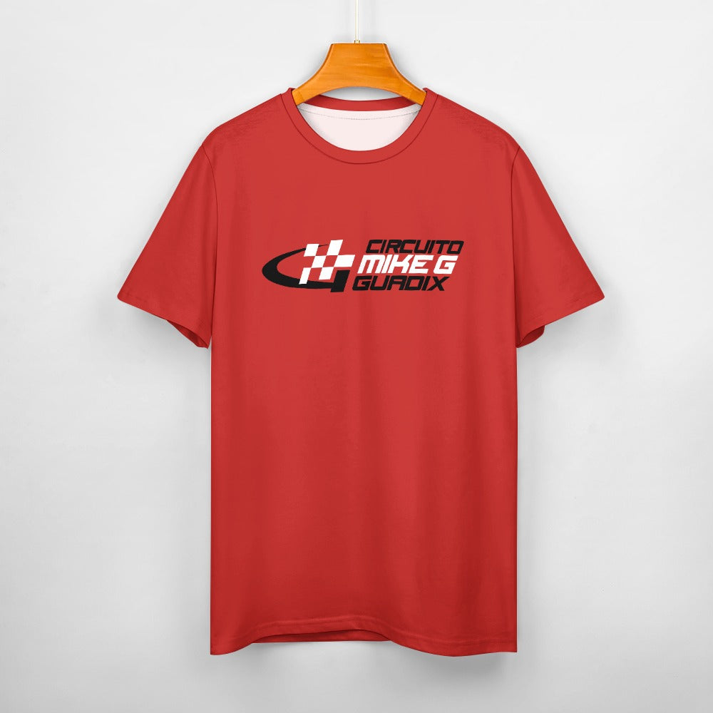 CIRCUITO MIKE G GUADIX - Cotton T-shirt - red large logo white Mike G front