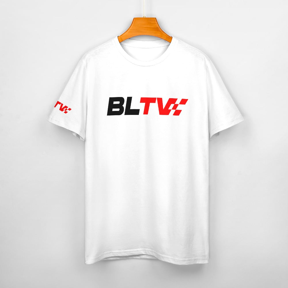 BLENDLINE TV BLTV logo Cotton T-shirt - white