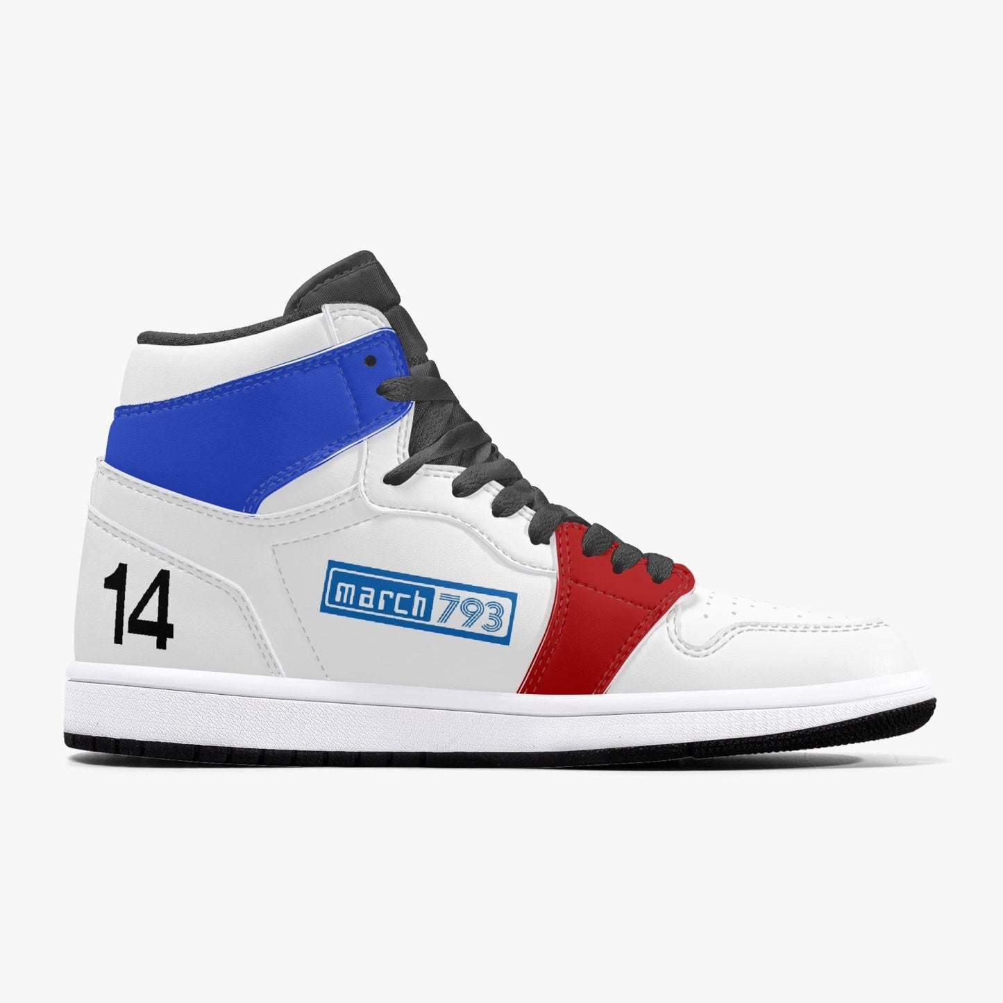 Steve Willing F2 MARCH High-Top Leather Sneakers - carbon trim