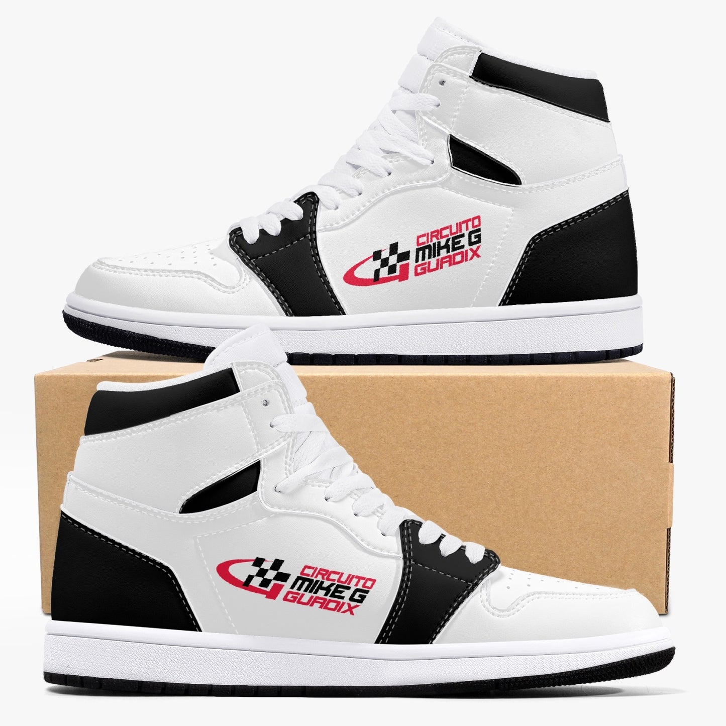 CIRCUITO MIKE G GUADIX Ultimate High-Top Leather Sneakers - circuit white