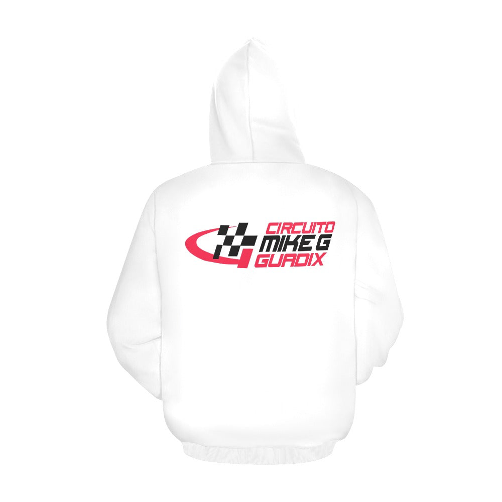 CIRCUITO MIKE G GUADIX Hoodie - circuit white - small logo front