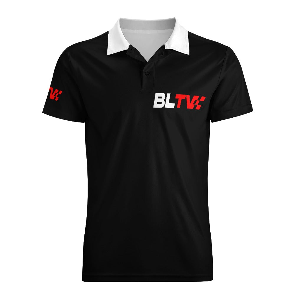 BLENDLINE TV BLTV logo Polo shirt - carbon/white collar