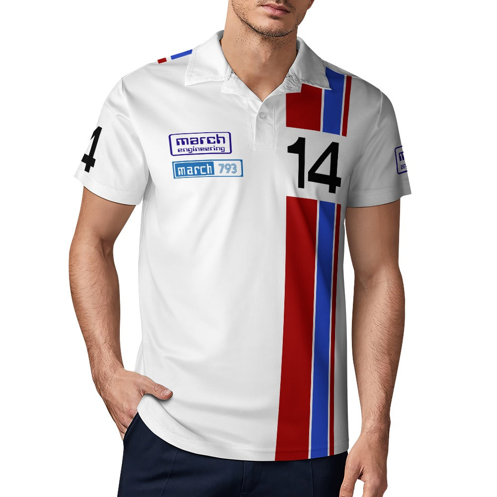 Steve Willing F2 MARCH Polo shirt - circuit white 14 logo