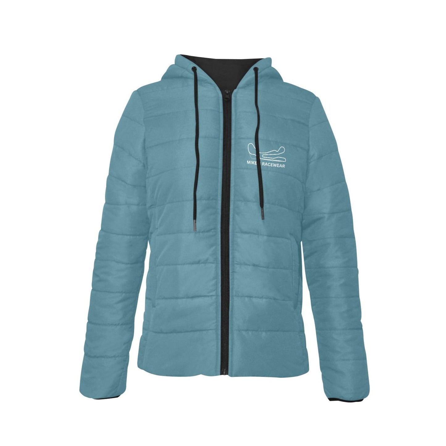 CIRCUITO MIKE G - Women's Hooded puffer jacket - Teal