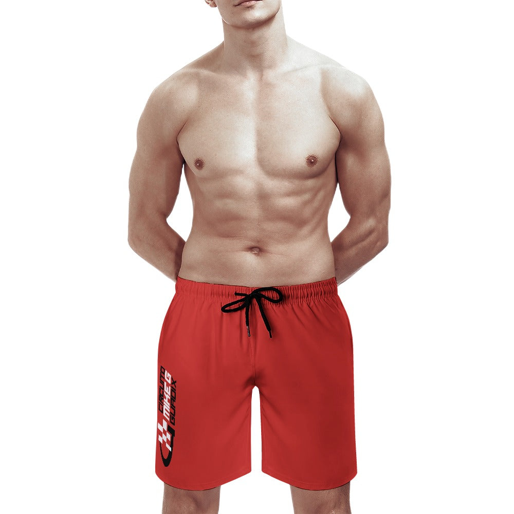 CIRCUITO MIKE G GUADIX official - Peachskin shorts - red vertical