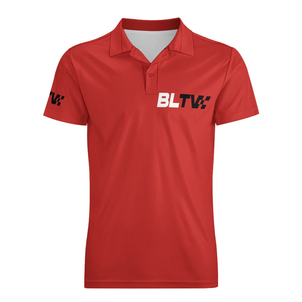 BLENDLINE TV BLTV logo Polo shirt - RED