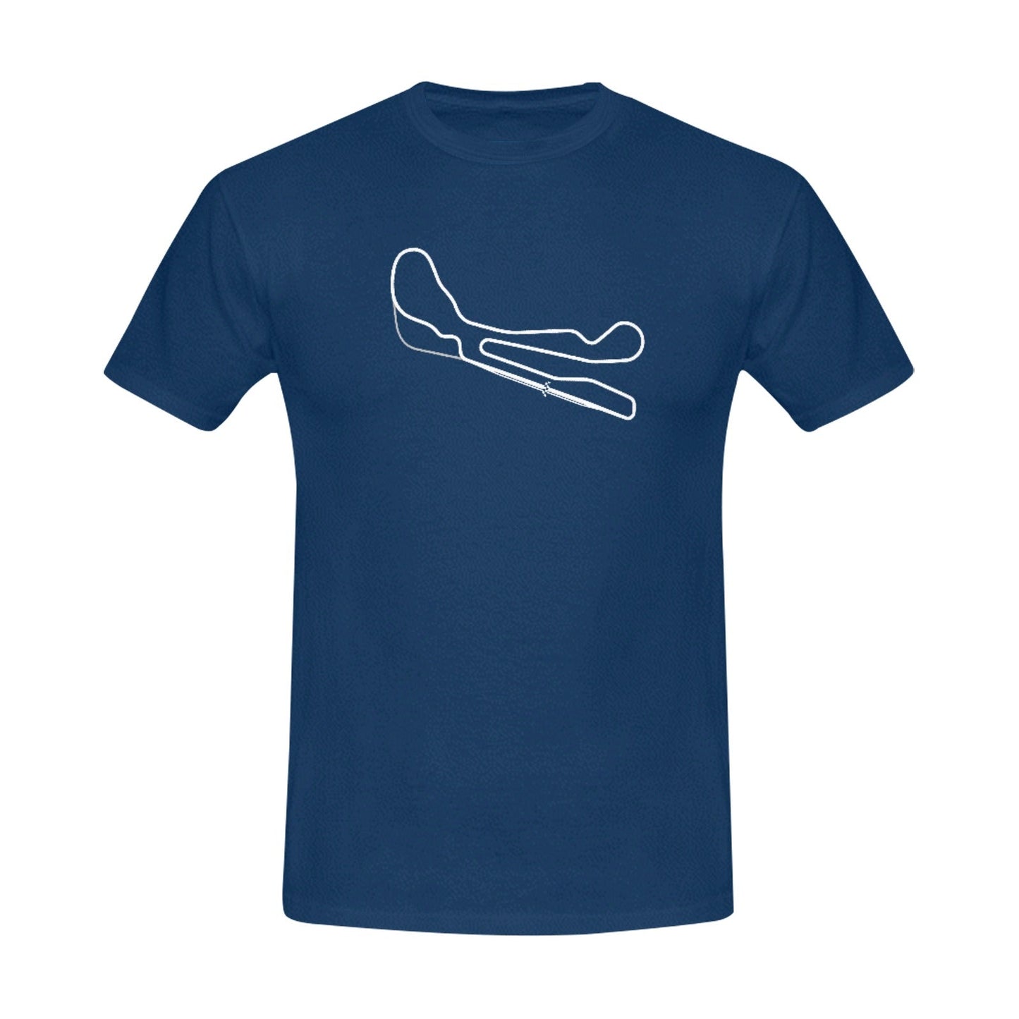 CIRCUITO MIKE G 100% Cotton Tee - Navy track map