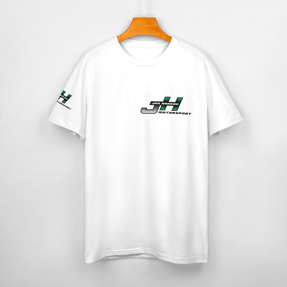 JAY HANSON MOTORSPORT 100% cotton Tshirt - circuit white