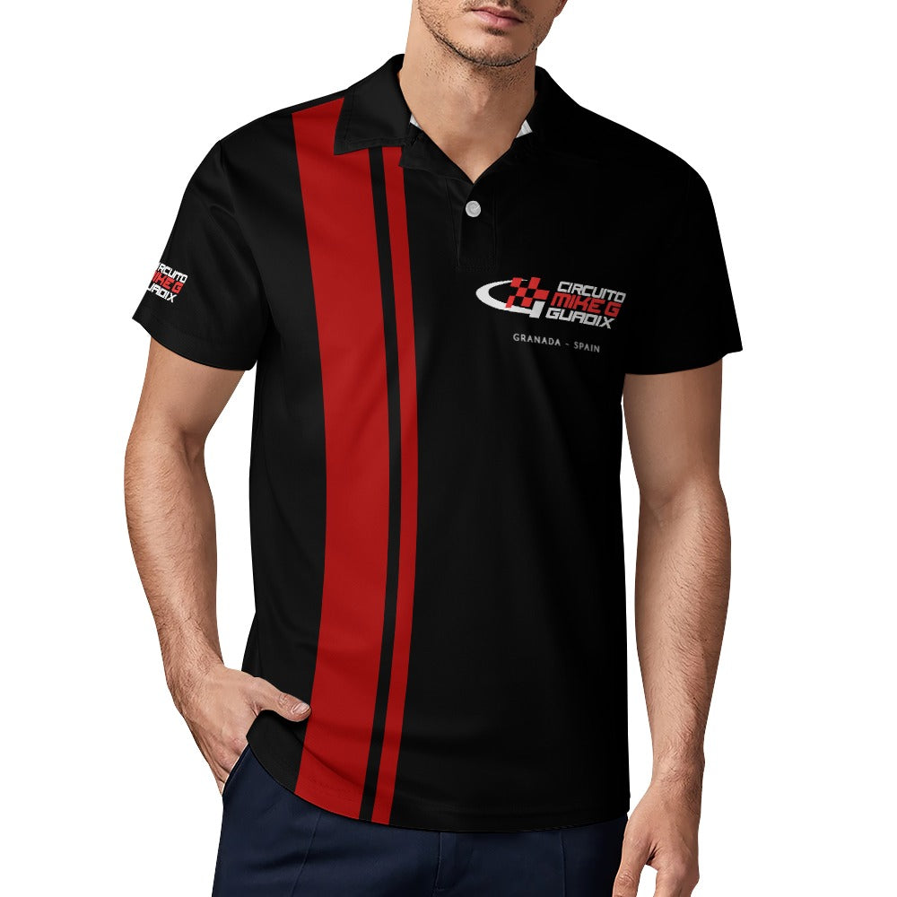 CIRCUITO MIKE G GUADIX Polo shirt - Le Mans carbon red