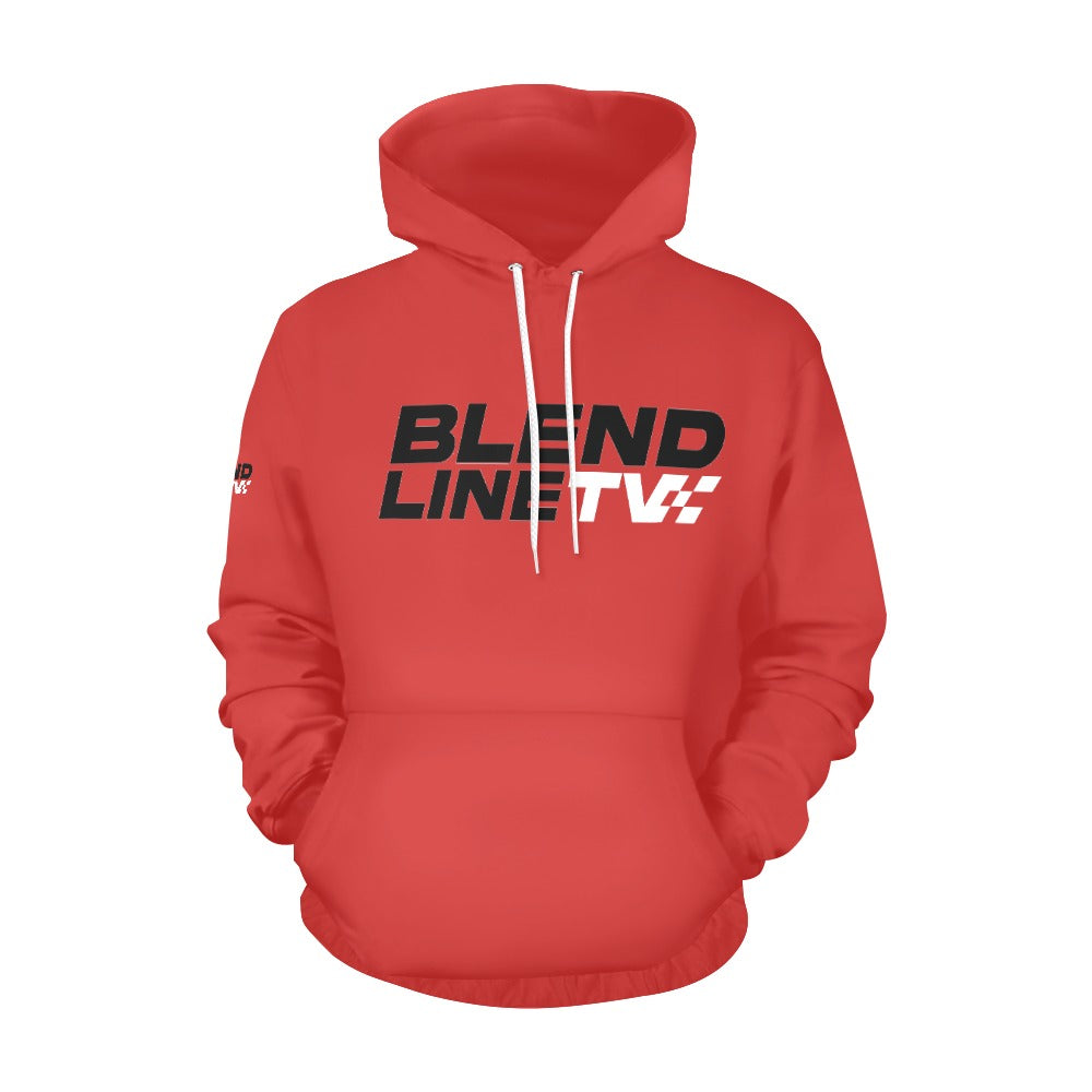 BLENDLINE TV Hoodie - red / carbon logo