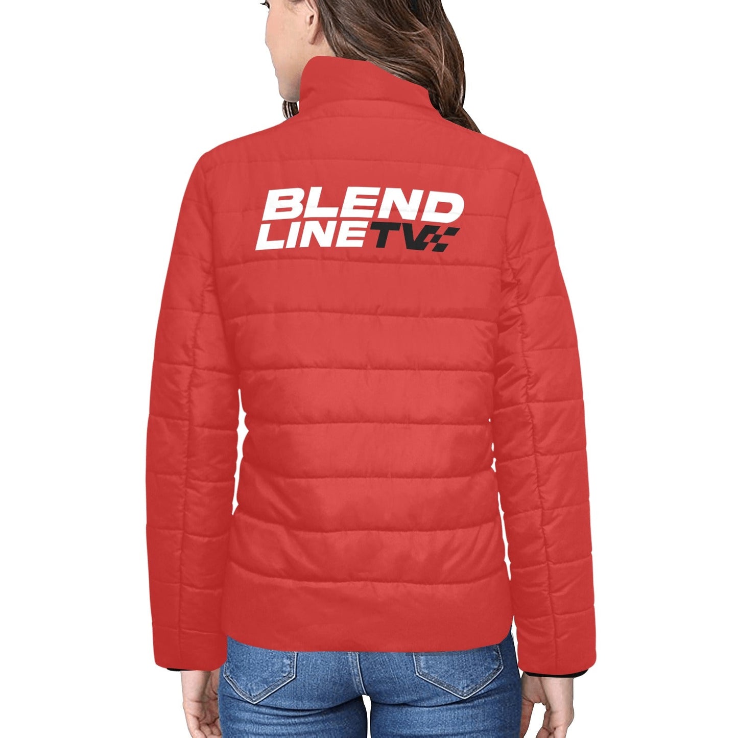 BLENDLINE TV womens puffer jacket - red