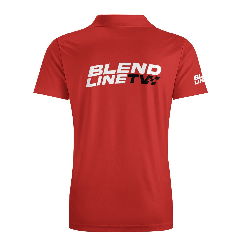 BLENDLINE TV Polo shirt - red/ white logo