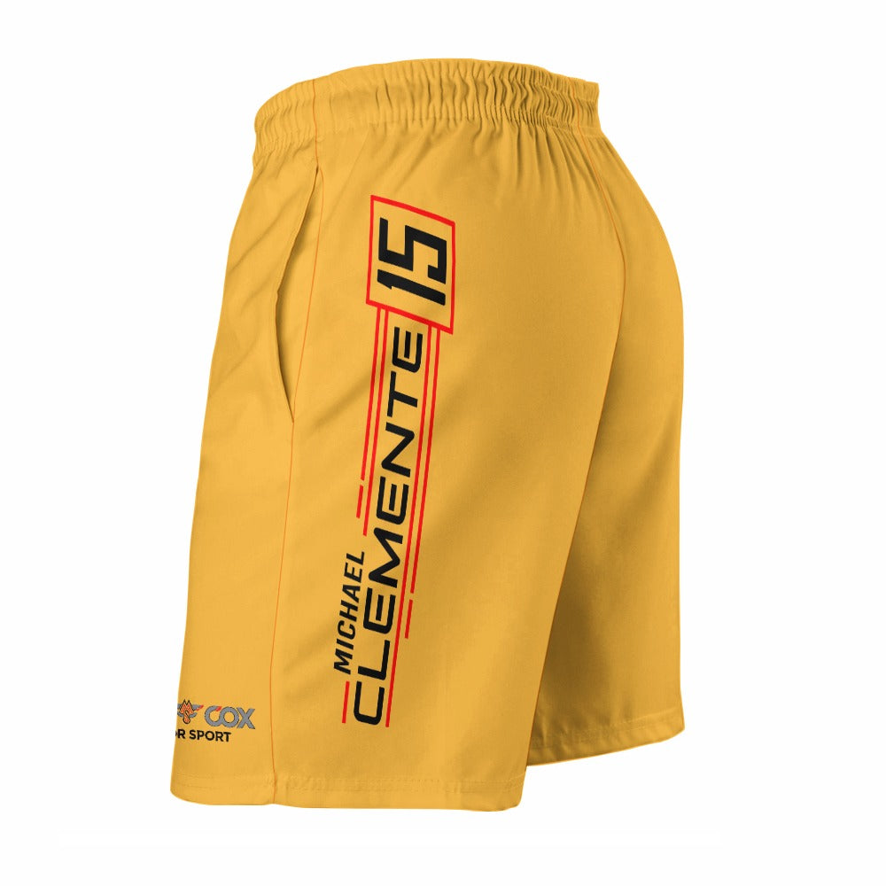 MICHAEL CLEMENTE 15 Peachskin shorts - yellow flag