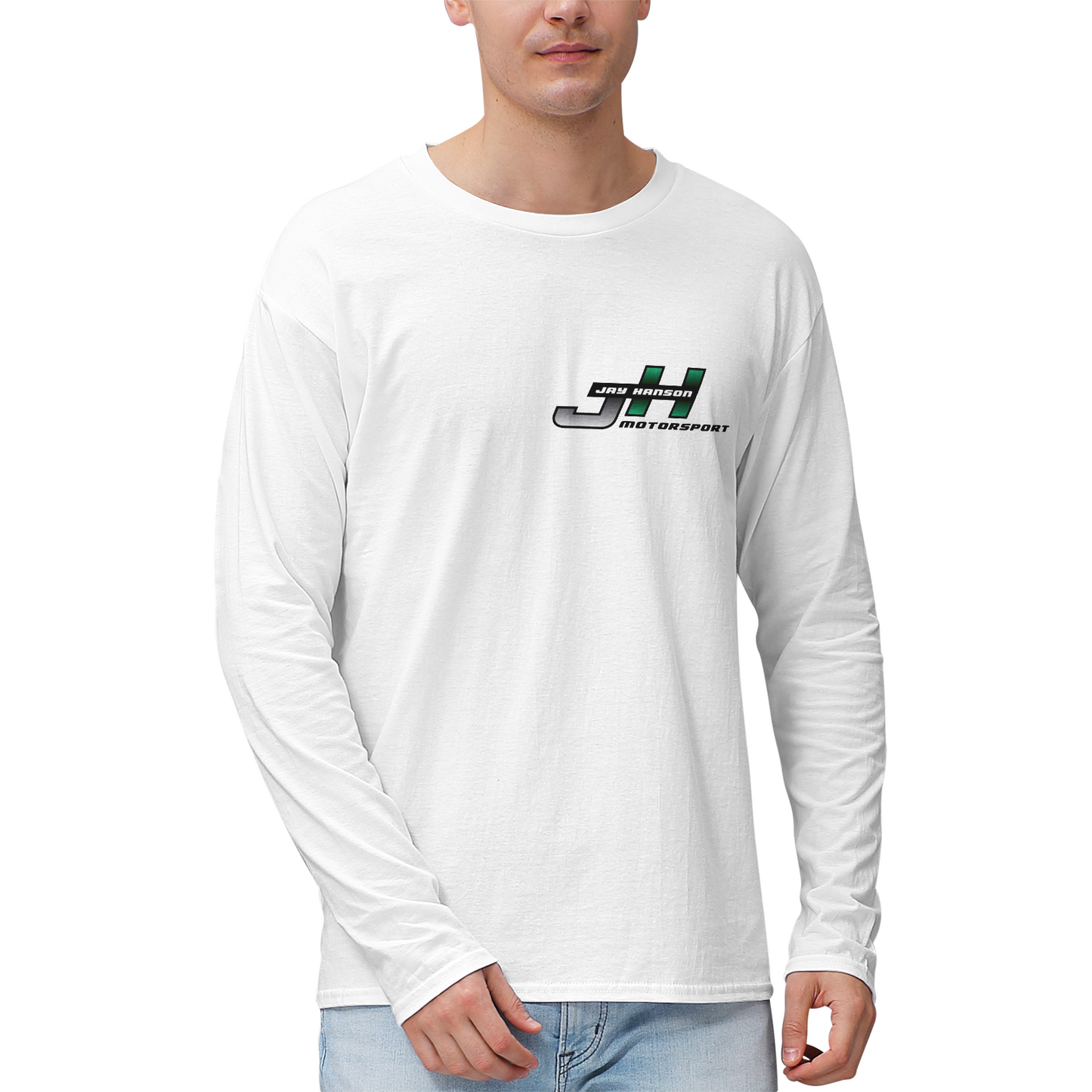 JAY HANSON MOTORSPORT 100% Lightweight Cotton Long Sleeve Shirts
