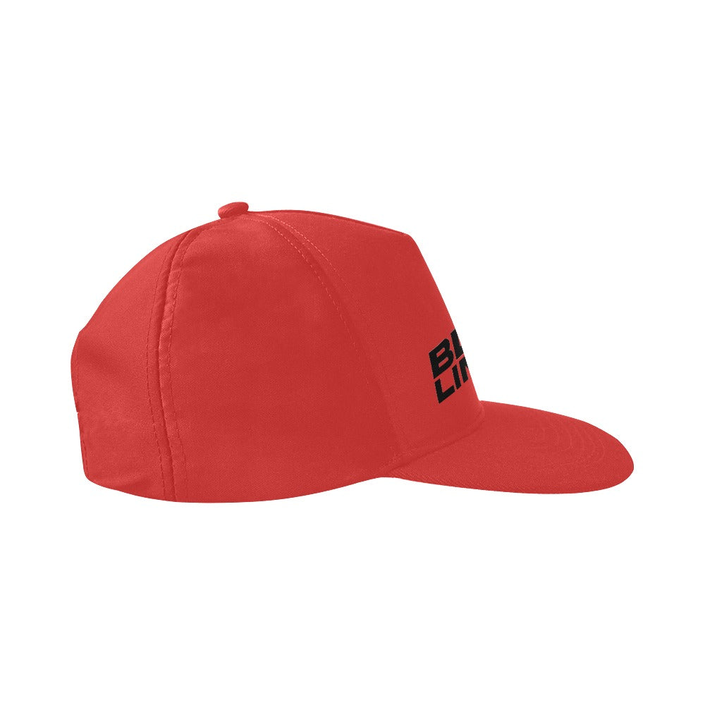 BLENDLINE TV cotton chino cap - red with carbon logo