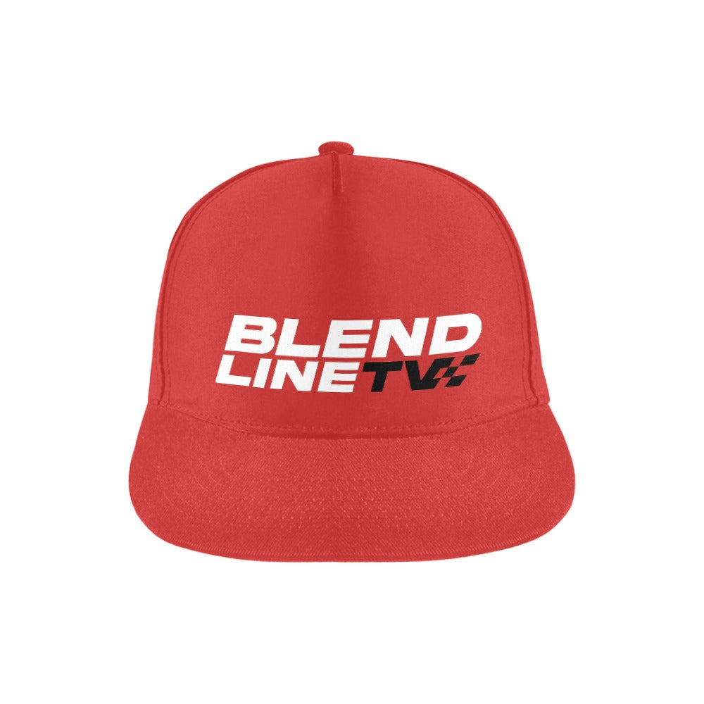 BLENDLINE TV cotton chino cap - red with white logo