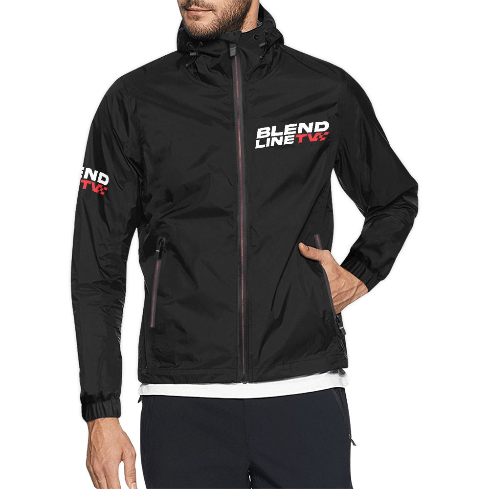 BLENDLINE TV Waterproof hooded windbreaker jacket - carbon