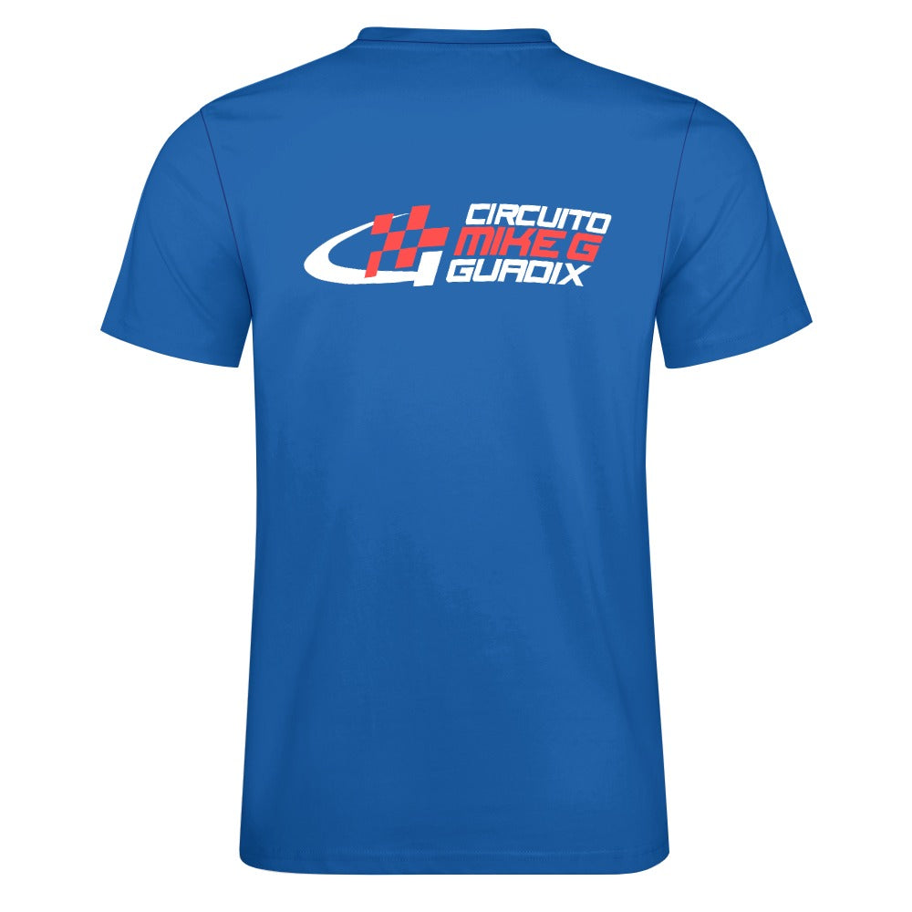 CIRCUITO MIKE G GUADIX - Cotton T-shirt - blue small logo front