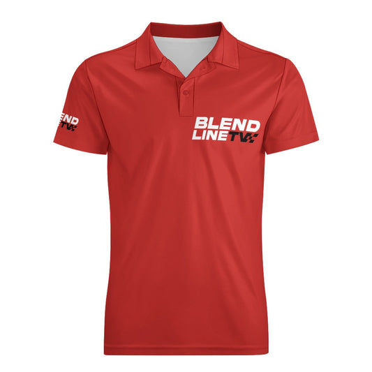BLENDLINE TV Polo shirt - red/ white logo