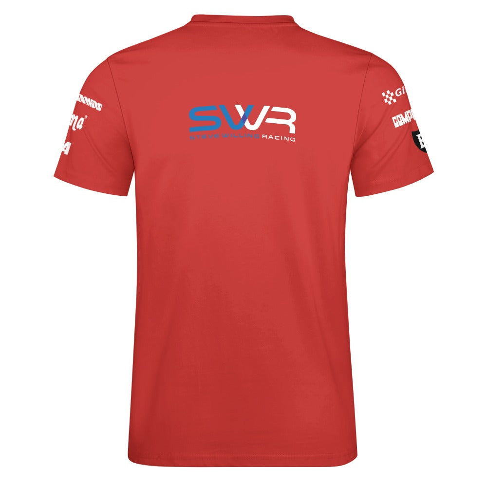 Steve Willing F2 MARCH Cotton T-shirt - V2 red SWR no number on back