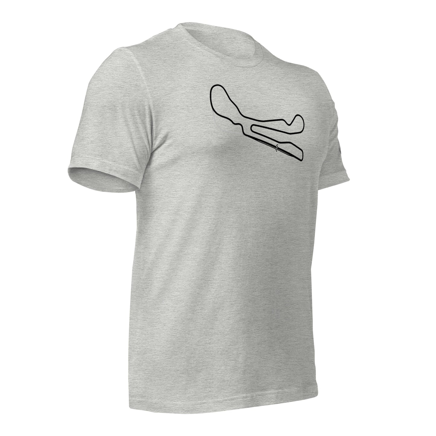 CIRCUITO MIKE G 100% cotton Tee - Track map - Mint Grey  6