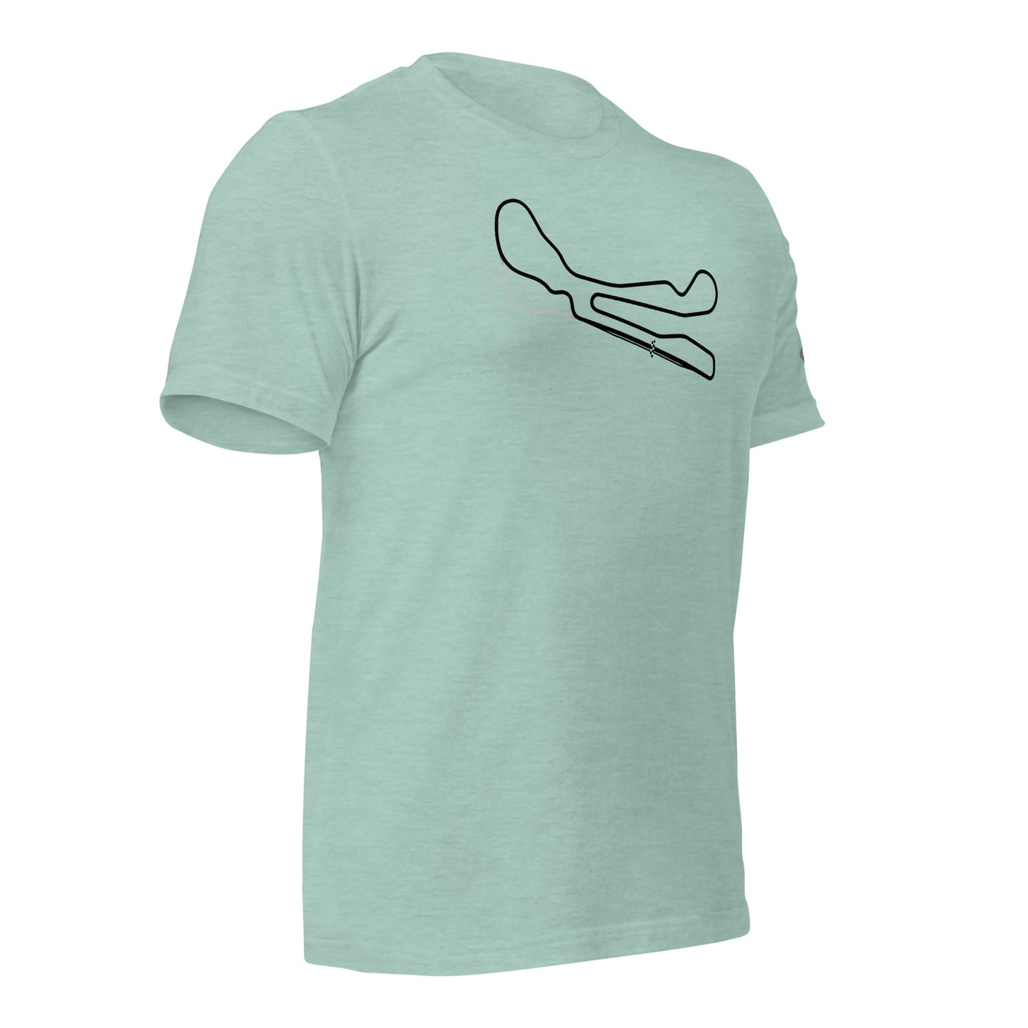 CIRCUITO MIKE G 100% cotton Tee - Track map - Mint 4